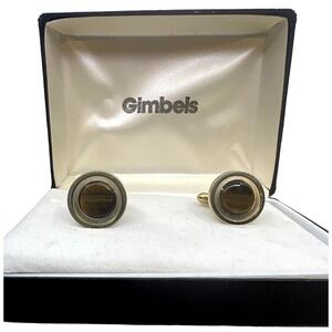 Vintage Gimbels Cufflinks 1980s Original‎ Box Men's Jewelry Gift